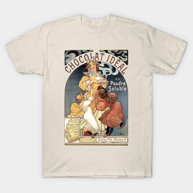 Art Nouveau Poster for Chocolate Ideal T-Shirt by UndiscoveredWonders